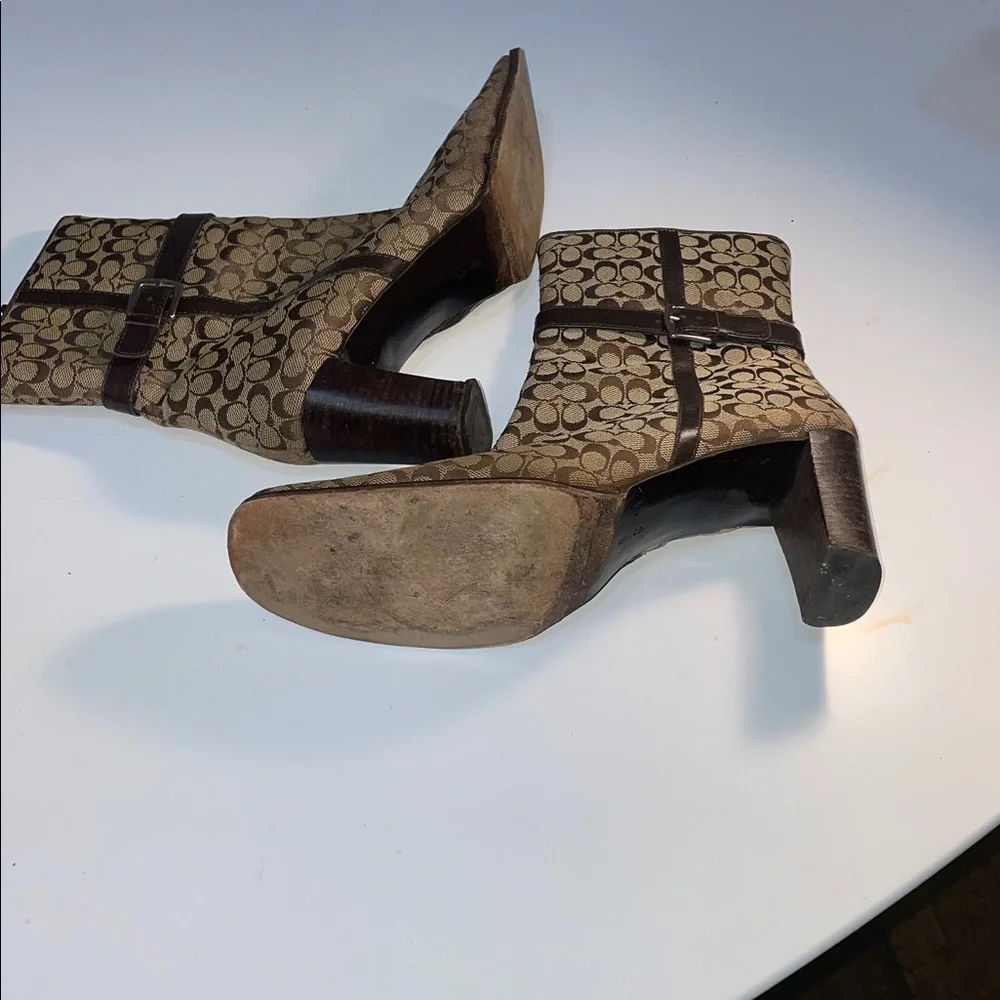 Coach Brown and Tan Ankle Boots - Picture 9 of 9